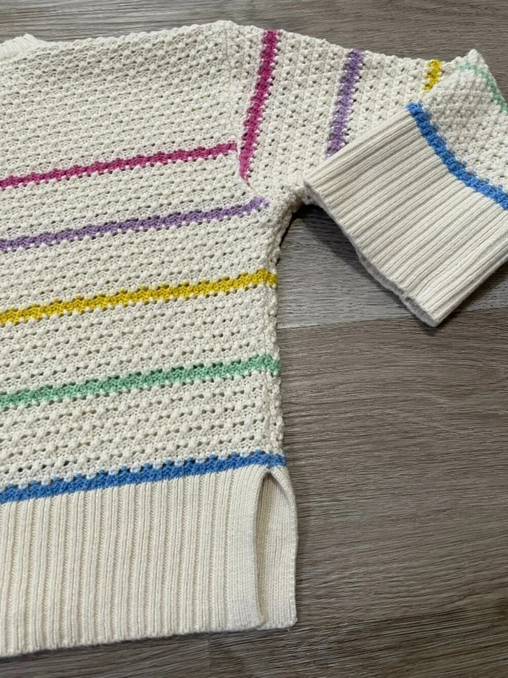 Stripped Cable Kit Sweater